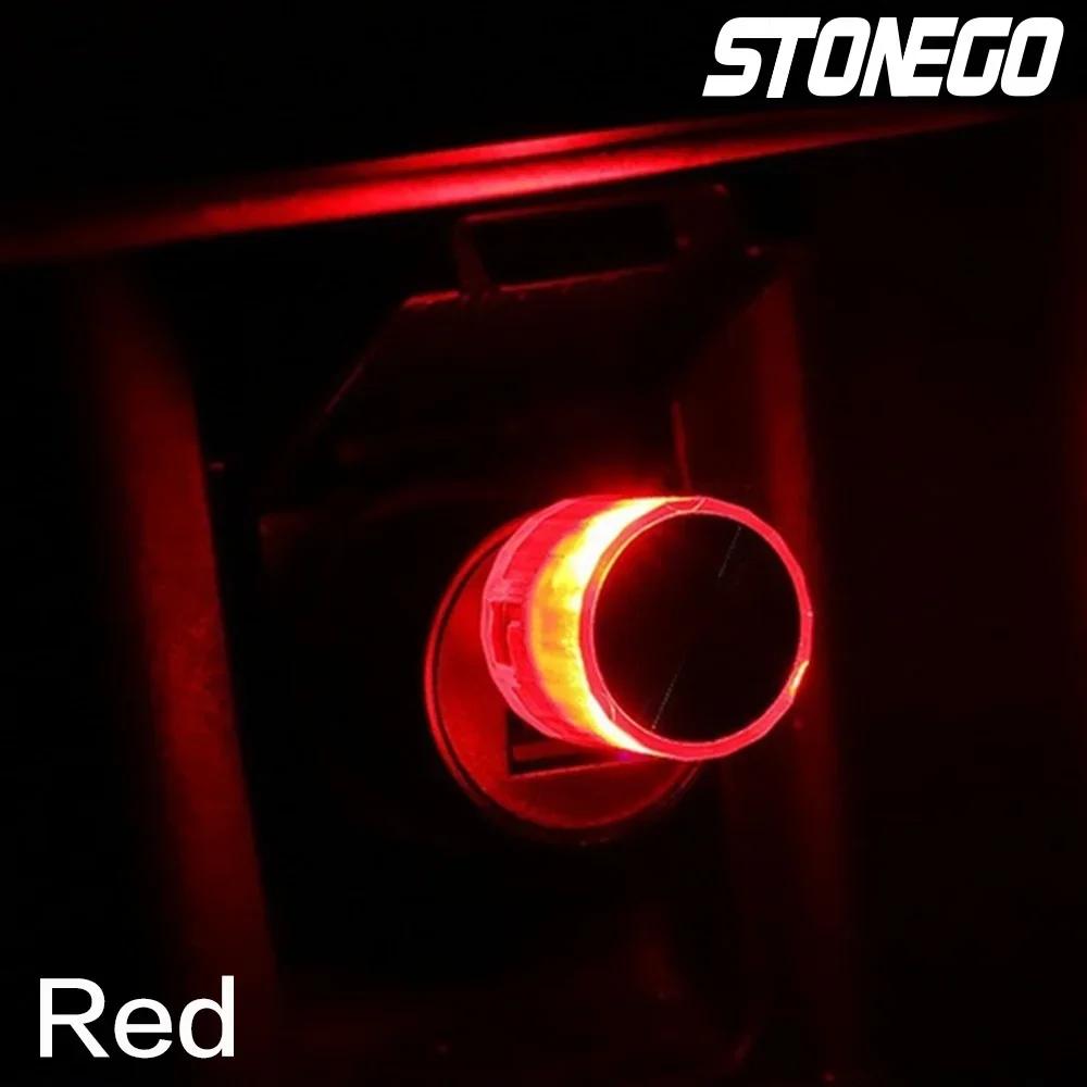 

USB Plug-In 5V Atmosphere Light Mini LED Decorative Ambient Light for Auto Desktop Wall Interior Home Decoration красный