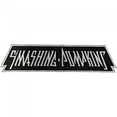 Toppa termoadesiva con testo in tessuto con logo degli Smashing Pumpkins