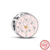 Fit Original Pantaro Charms Bracelet 925 copper Two-tone Heart Ring Mom Tree Bicycle Star Castle Candle Golden Beads DIY Zircon