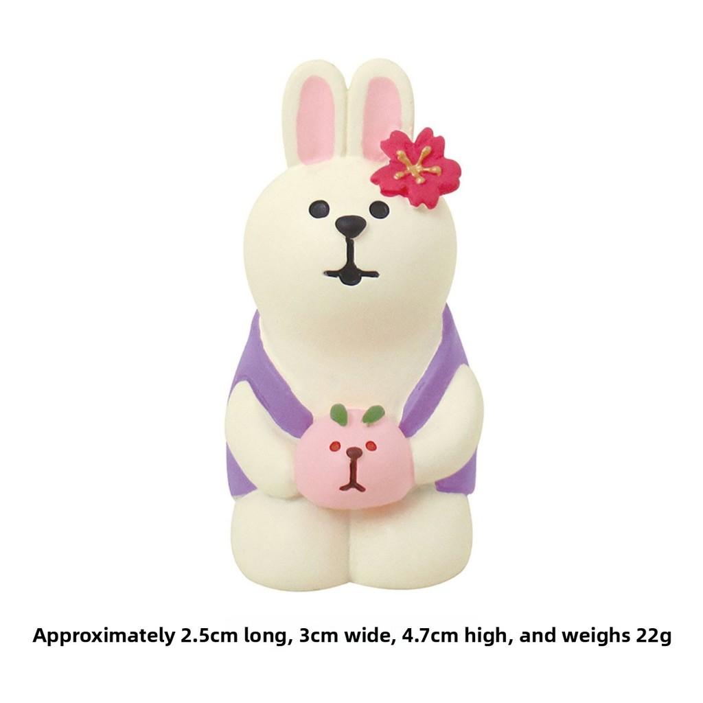 Floral Festival Resin Decor With Cute Animal Figures For Scrapbook Crafts