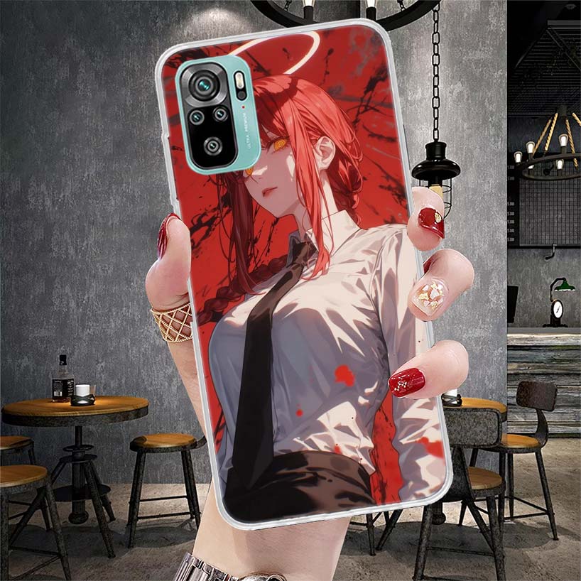 C-Chainsaw Mans Makima Soft Phone Case For Xiaomi Redmi Note 15 14 14S 13 12 Pro Plus 12S 11 11S 11E 10 10S 11T 5G Fundas Coque
