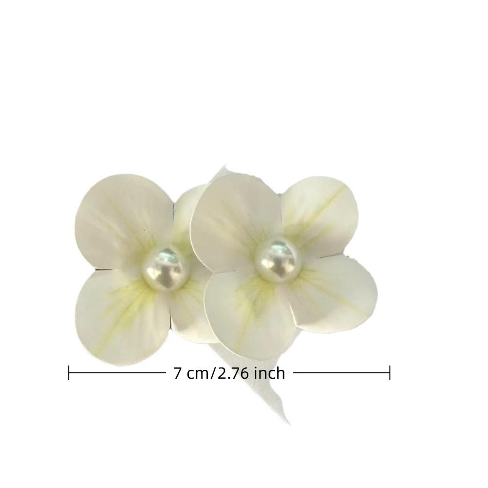 Simulation Butterfly Orchid Flower Hair Clip Orchid Flower Duckbill Clip Bohemia Headwears  Girl