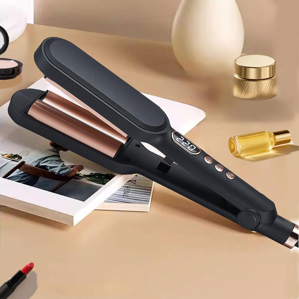 Curling Wave Simply Hair Waffle 5 temperature Burn 10 million negative ion emission iron, 26mm, iron, clamp, iron, 140℃-220℃, iron, settings,