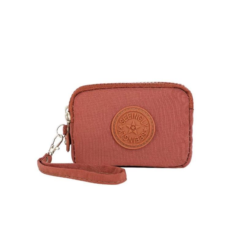 Three Layer Nylon Coin Purse  Portable Wallet Women Men Waterproof Money Bags