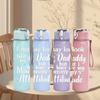 1PC Daily Prayer Quote 750ml Color Plastic Sports Water Bottle Leakproof Flip Straw Lid Suitable for Sports Office Home Use
