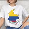 Printed Colombia Flag T Shirt for Unisex Unisex 100 Cotton Tshirts Short Sleeve Clothing