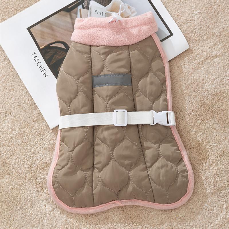 Pet Clothes Casual Autumn and Winter Padded Thermal Vest Vest Vest Than Bear Teddy Puppy Dog Adjustable Dog Clothing