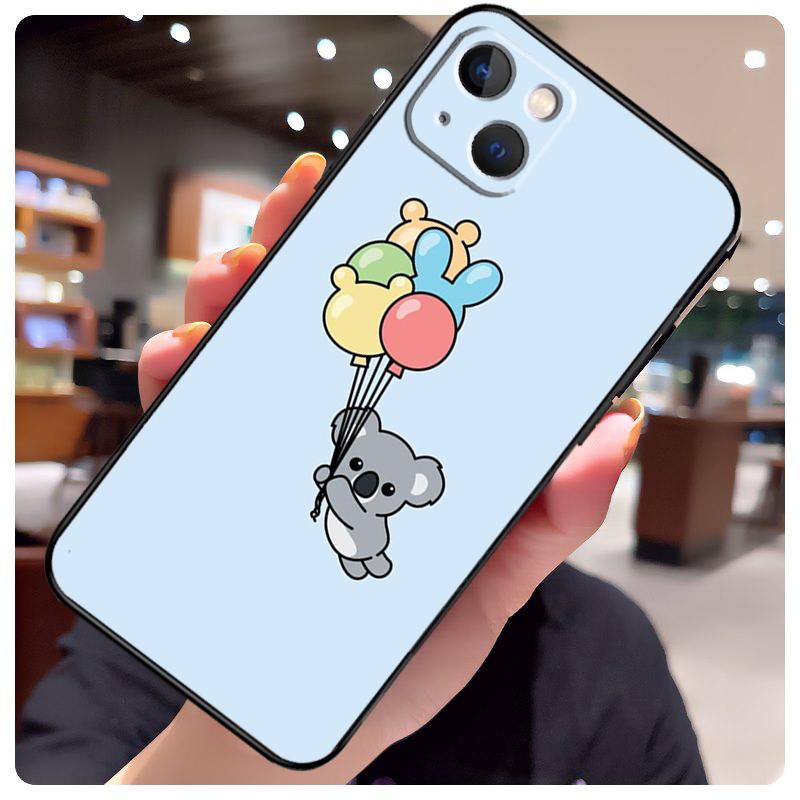 Cartoon Painting Animal Koala Case For iPhone 13 Pro Max 16 15 11 12 14 17 Pro Max mini 15 16 Plus 16e 17 Air Phone Cover
