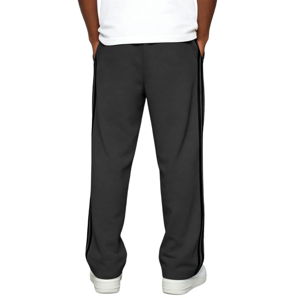 Men's Loose Drape Straight Sweatpants Wide,leg Athleisure Trousers