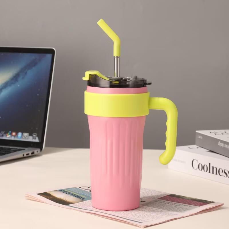Portable Insulated Stainless Steel Straw Cup