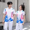 Unisex Quick-Dry Badminton Outfit: Polo Shirt & Long Pants Set for Tennis/Table Tennis Training