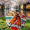 Custom Name Personalized Anime Print Umbrella, Auto Open Close, 8‑Rib Sturdy Frame, Commute Camping Hiking Use, Birthday Gift
