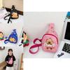 Cartoon Anime Children Crossbody Bag With Nylon Material And Capybara Pattern Prints For Kindergarten