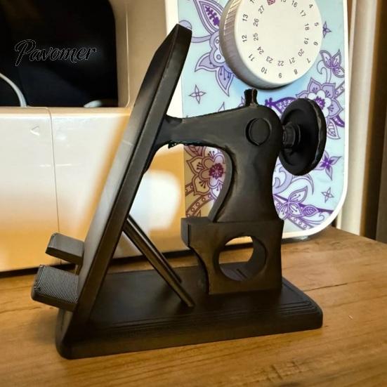 Sewing Room Organization Accessories Machine Phone Stand, Creative Desk Holder for Cell Tablet, Desktop Stand Drawing Notes Hands Free Mount Crafting