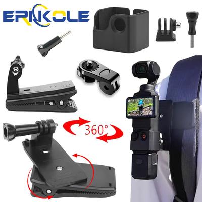 Držák s klipem na batoh pro akční kameru pro DJI Osmo Pocket 3, otočný klipový držák o 360 stupňů pro Gopro Hero, Insta360 x3, příslušenství