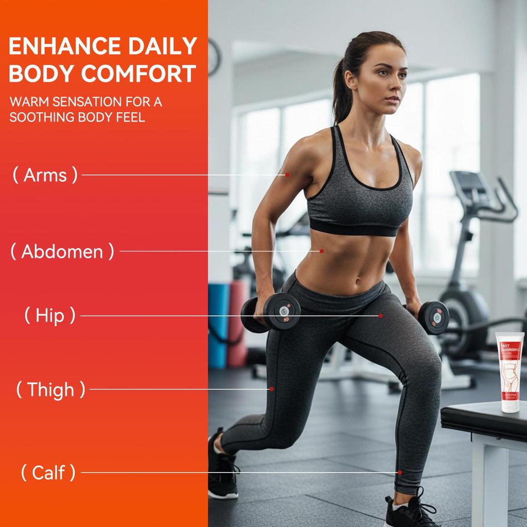 Hot Burning Body Gel-Dismantle The Bumpy Cellulite-Smooth Skin & Firming Care-Suiable for All Skin Types, 60g