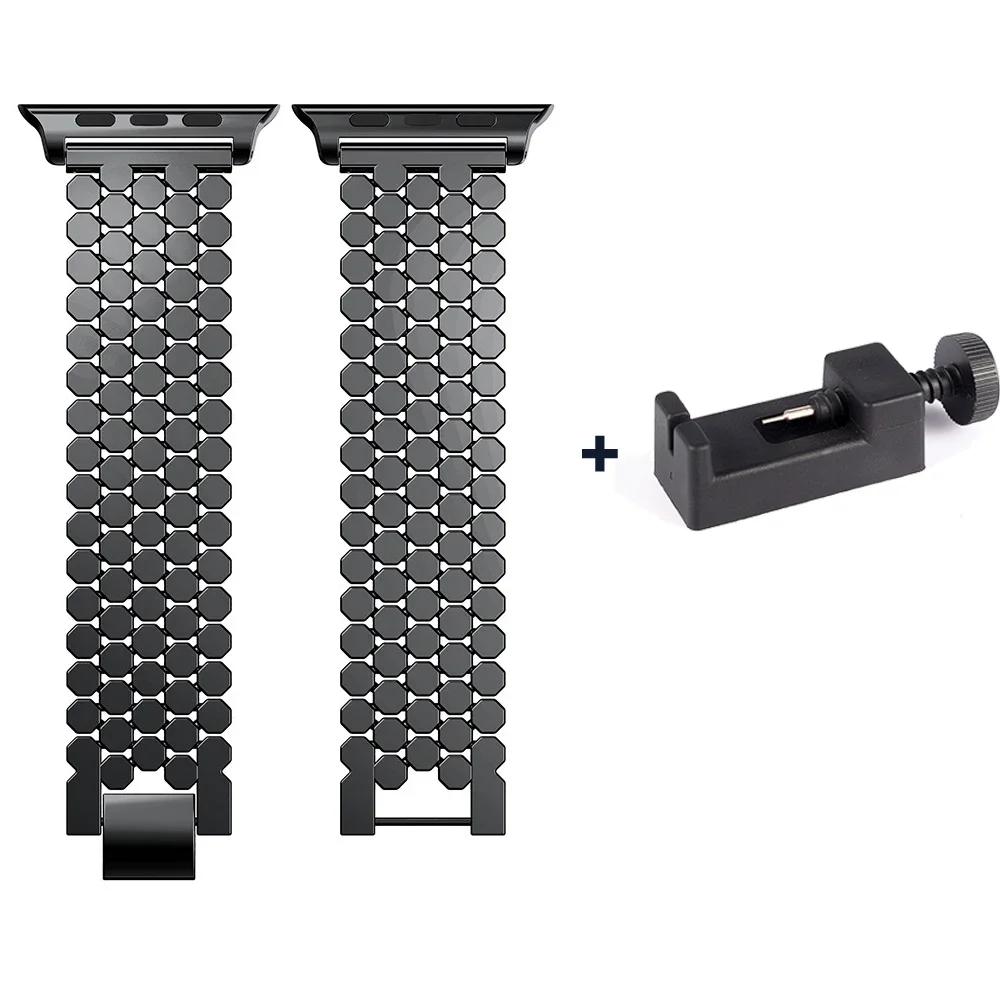 Stainless Steel Bands For Apple Watch Series 9 8 7 6 SE 5 4 3 Ultra2 1 Band49 38 42 40 44 41 45mm Bracelet Loop For Iwatch Wrist