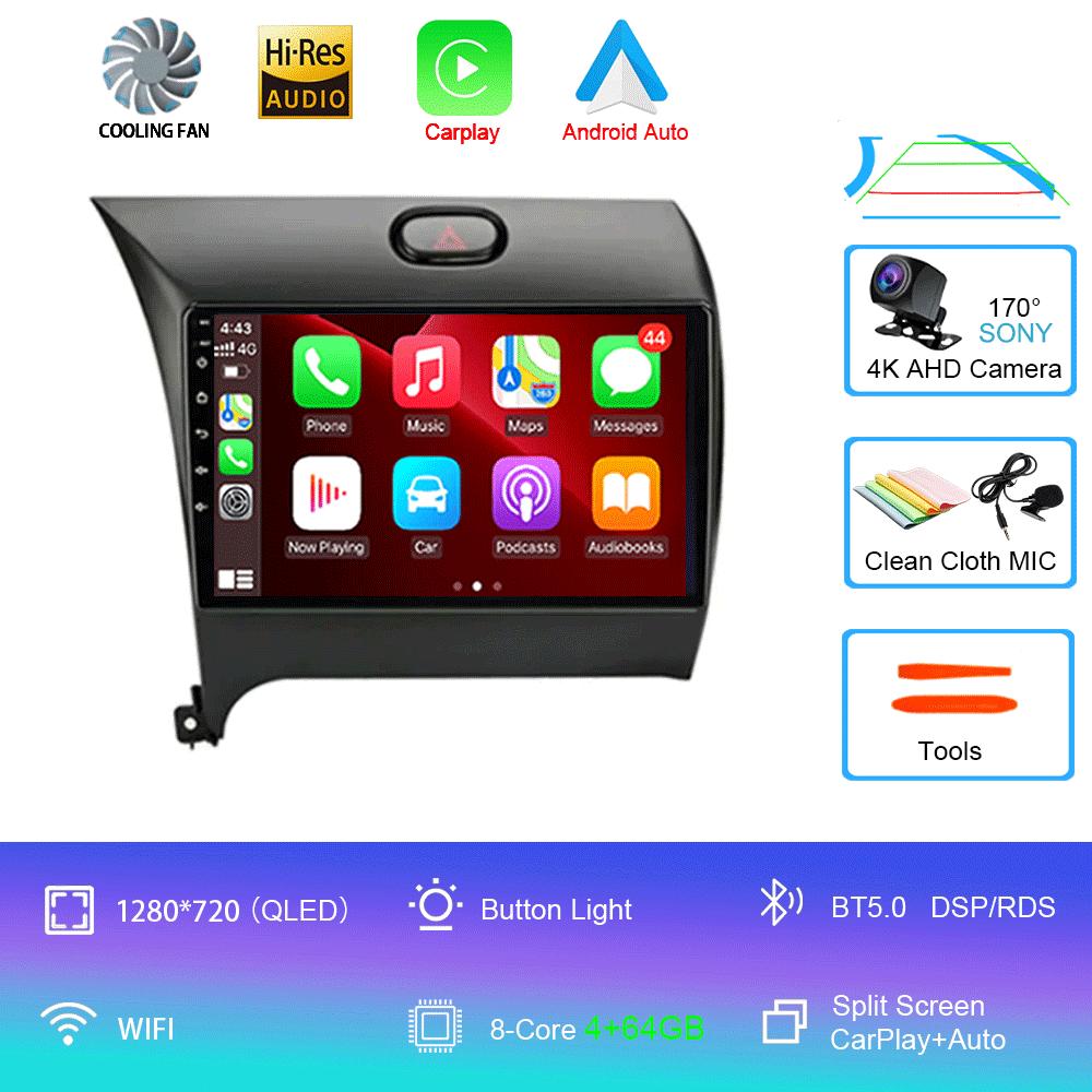 Android14 Carplay Auto For KIA K3 CERATO FORTE 3 YD Tuner 2013 2014 2015 2016 2017 video Player Multimedia Car Radio WIFI+4G DSP