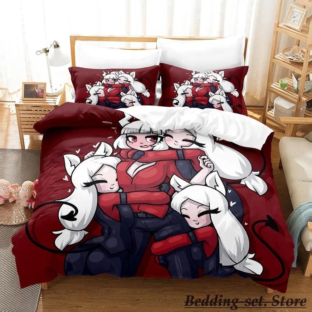 Helltaker Anime Bedding Set Single Twin Full Queen King Size Duvet Cover for Adult Kid Bedroom
