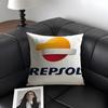 RRepsol Logo Kissenbezug Natürlicher Leinen Bio-Stoff Beidseitiger Druck Sofa Heimdekoration Geschenk Kissenhülle