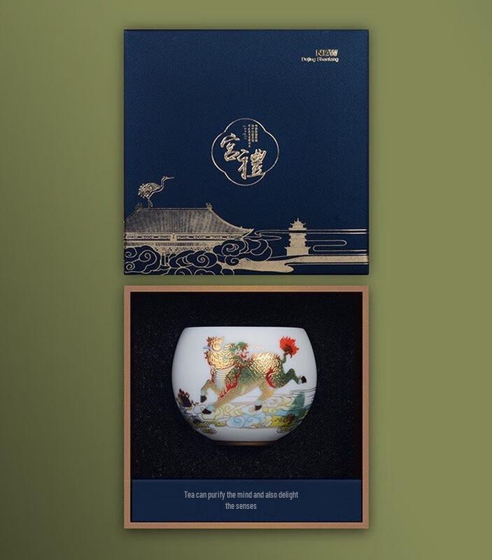 

White Porcelain Zen Master Tea Cup