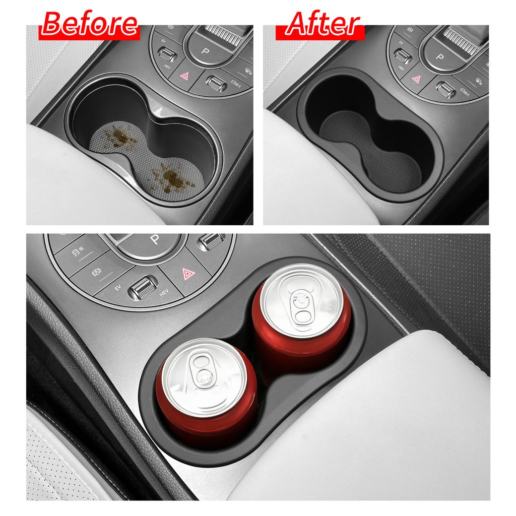 For BYD Seal 05 DM-i 2026 Center Console Water Cup Holder Storage Box Car Interior Drinks Accessories Black