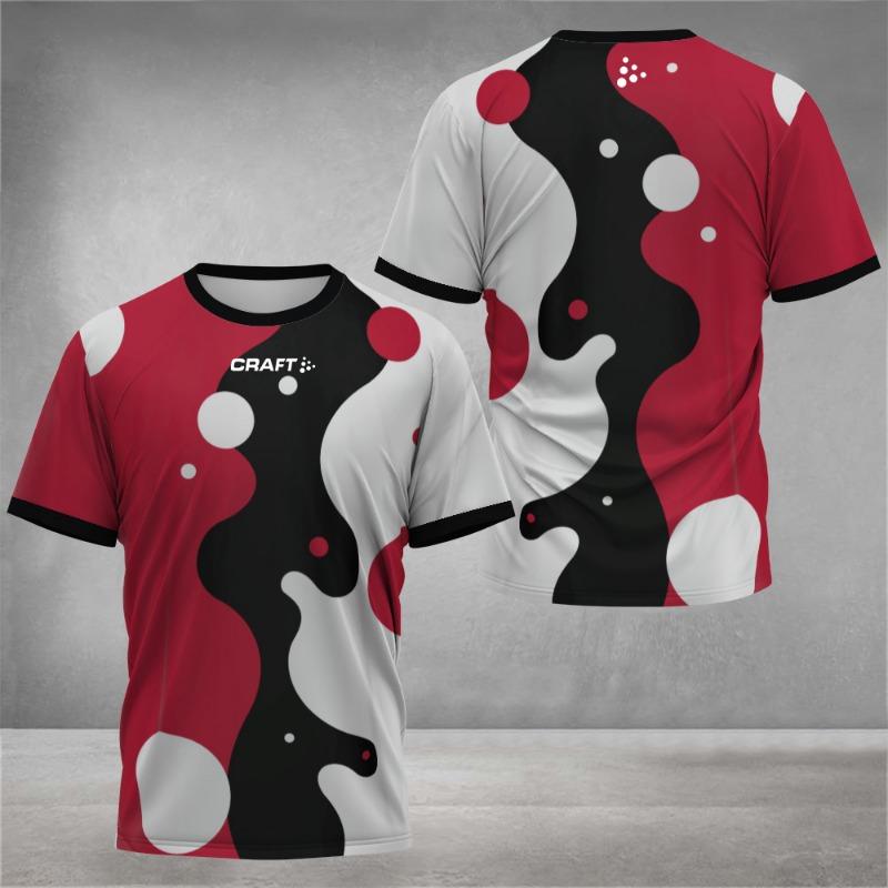 2026 new men's hiking sports letter print comfortable and breathable round neck T-shirt summer outdoor casual top