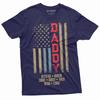 Father's Day Custom T-shirt | Dad USA Flag Custom Kids Names Tee Shirt Gift for Him US Customizable Flag Kid Names Tee Shirt