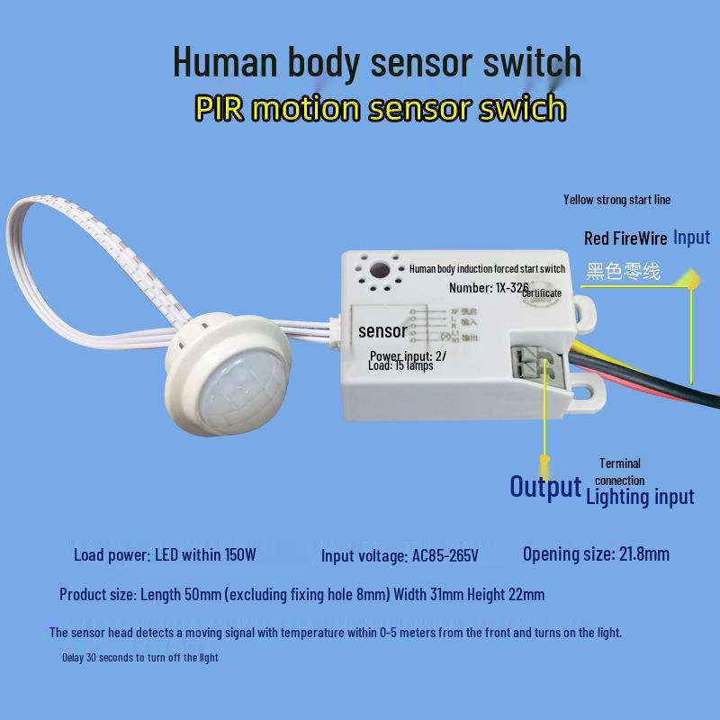 Sufitowa Lampa Infared z Czujnikiem Ruchu Radarowym i Czujnikiem Ciśnienia