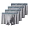 4Pcs Men's Underwear Mid Rise Soft Breathable Boxer Shorts Briefs High Elastic Comfortable Cotton Panties L XL XXL 3XL 4XL