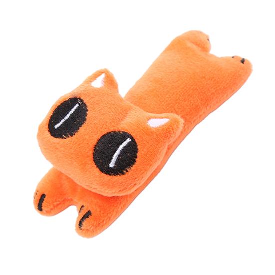 Kauspielzeug Cartoon Tierdesign Bissfest Plüsch Haustier Molar Kätzchen Katzenminze Spielzeug für Katzen