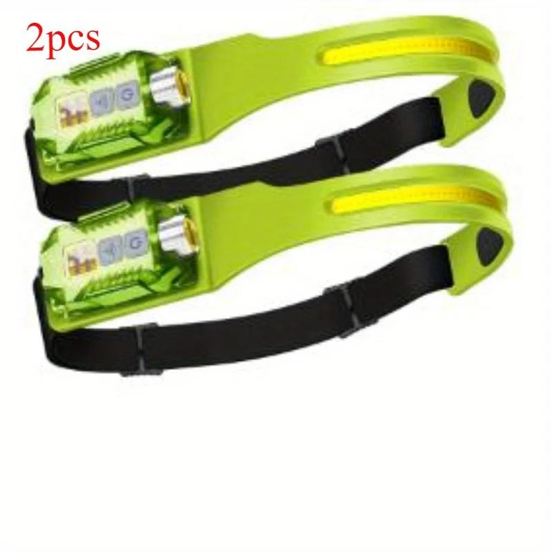 XW005 Induction LED Headlamp Type-C Rechargable Bright Headlight COB Work Light Detachable Flashlight with Tail Magnet UV Light