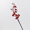 Artificial Red Plum and Peach Blossom Bouquet for Indoor Home Decoration