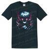 Ken Takakura Anime T Shirt W/ Neon Demon Mask Lightning Horror Graphic Art Tee