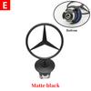 1pcs 44mm 3D Metal Blue Chrome Star Bonnet Hood Logo Emblem Badge for Mercedes Benz AMG W202 W203 W204 W208 W210 W220 W221 PI1