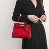 2025 Fall/Winter New Embroidered Kelly Bag, High-end Red Wedding Bag, Bridal Bag, Suitable for Daily Use by Women