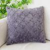 Plush Plaid Flower Pillowcase Solid Color Pillow Case Winter Throw Cushion Cover for Sofa and Bedside Cojines Decorativos