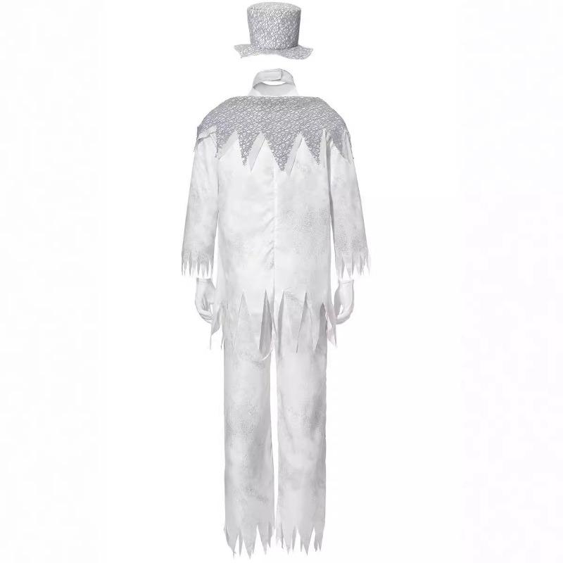 Couple Halloween Ghost Groom Groom Zombie Bloody Vampire Demon Costume Bar Party Dress