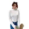 Women's Autumn Nine-Color Semi-High Neck Slimming Long Sleeve Base Shirt