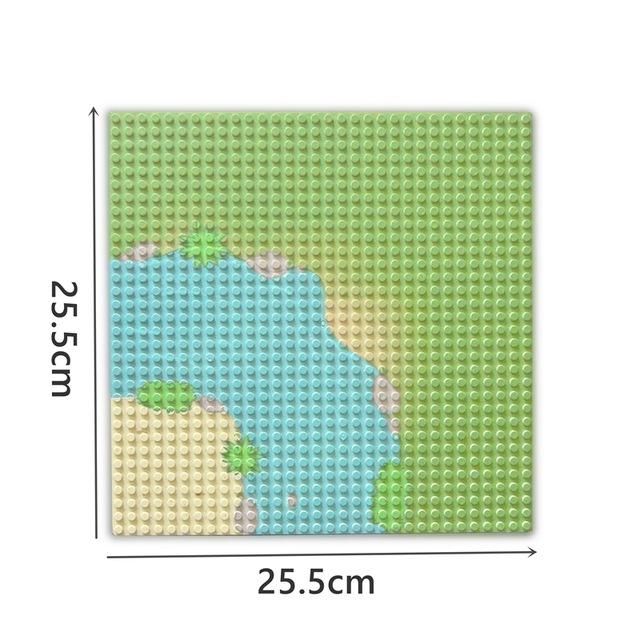 32*32 16x16 Dots Brick Baseplate City Street Road Base Plate Wall Construction 32x16 Building Block Compatible Kid Toys Leduo