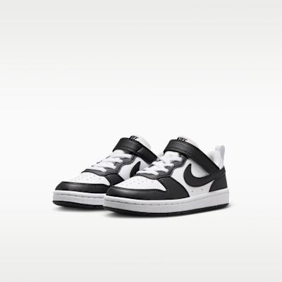 Nike Court Borough Low Recraft Black White (PS)