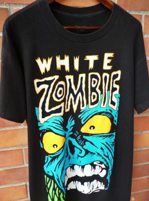 Винтажная футболка White Zombie 90-х Хоррор Метал Графическая футболка S-5XL 4XL