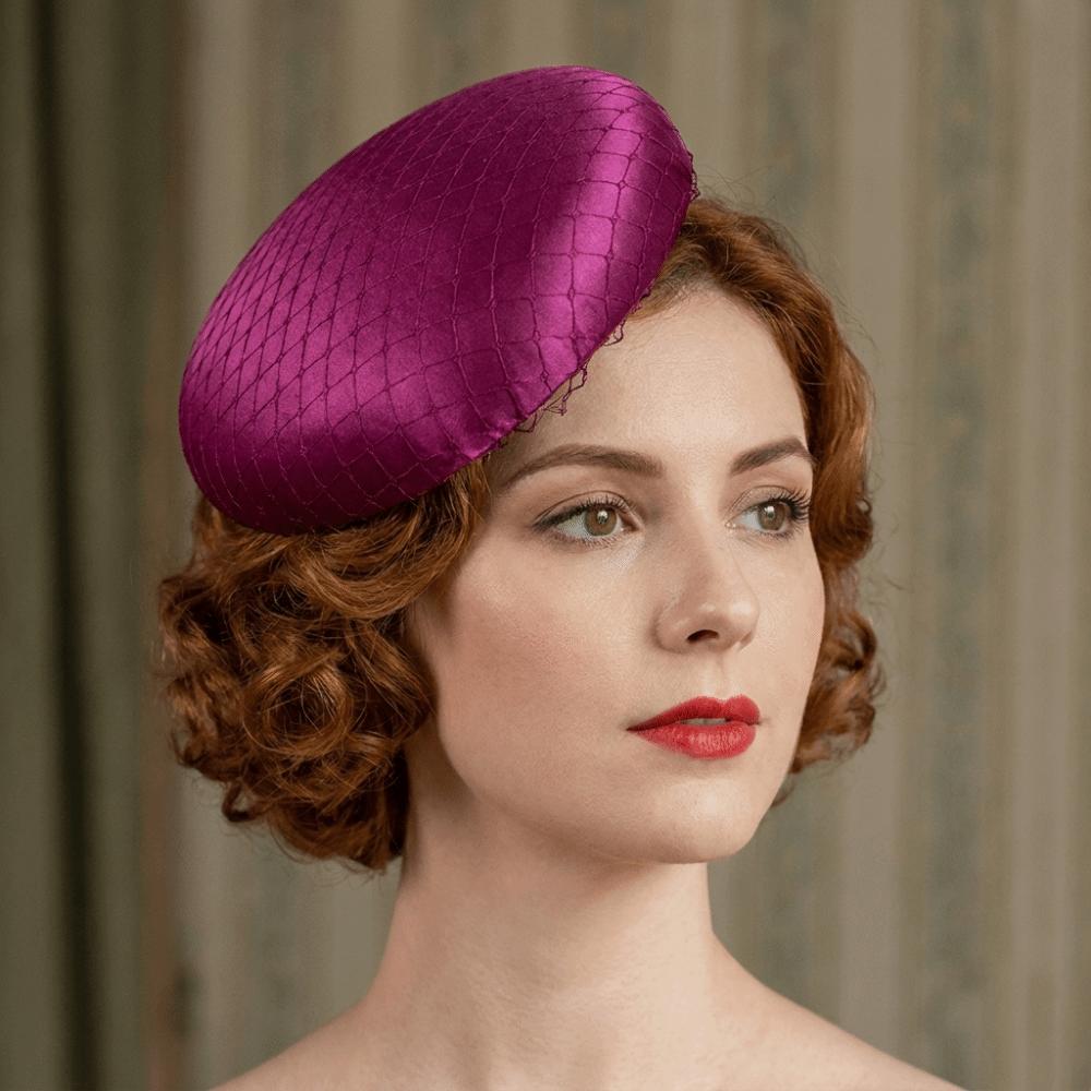 Kopfschmuck Vintage Fascinator Hut Einfarbige Maskenball Zylinder Braut Kopfschmuck Party Kopfschmuck