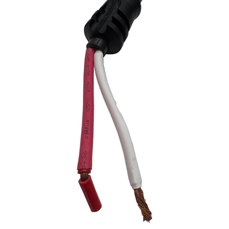 Marine Power Extension Cable for MotorGuide Xi3 Xi5, Coiled Trolling Motor Lead Replaces 8M0029237 8M0139002, Black Wiring Service Cable with Molded