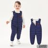 Baby Kinder Verdickte Fleece Latzhose Offener Schritt Winter Baumwolle Gepolsterte Hose Für Jungen Mädchen