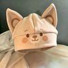 Foldover Cuff Cat Ear Beanie Hat Soft Plush Winter Skull Cap Gifts Plush Winter Hat  Daily Outfits
