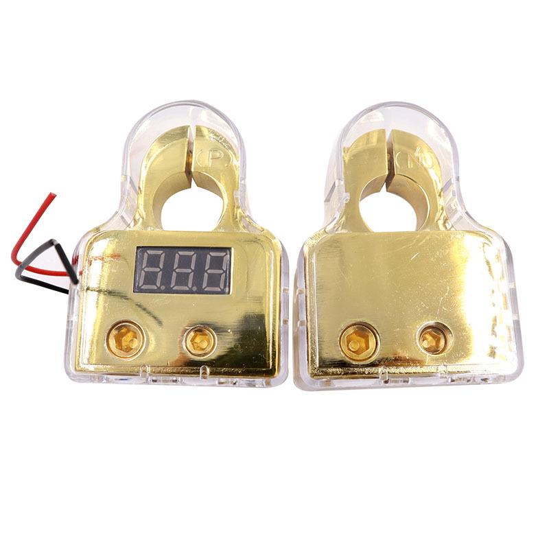 Car Battery Terminal Clamp with Display for Audio Modification