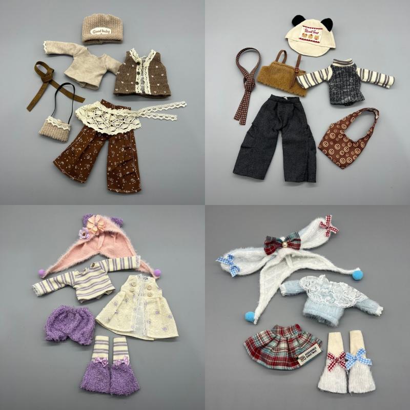 30cm Doll Outfit Set /6 Scale Clothes for GL Body Ghost Mom Casual Dress for Collectible Dolls Playtime