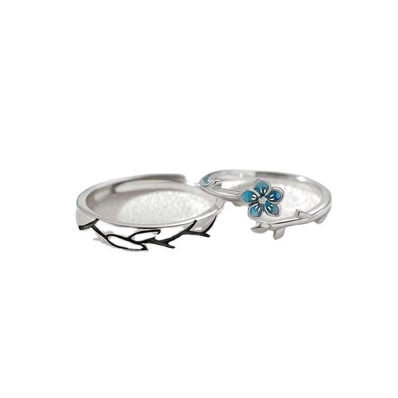 "Forget-me-not" Couple Rings - Stylish Women's Pair Rings, Perfect for Birthdays or Christmas Gifts for Boyfriend