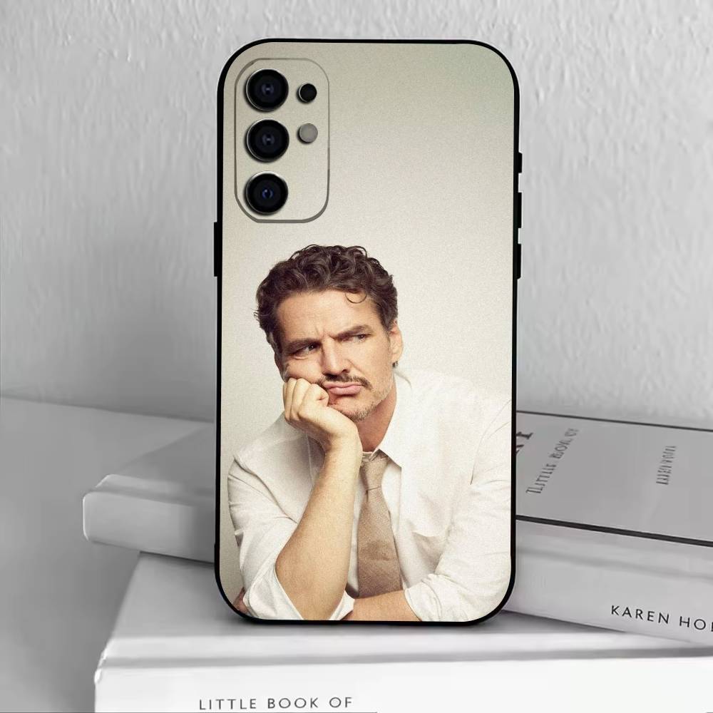 P-Pedro Pascal Phone Case Black Silicone Soft For Samsung S25,S24,S21,S22,S23,S30,Ultra,S20,Plus,Fe,Lite